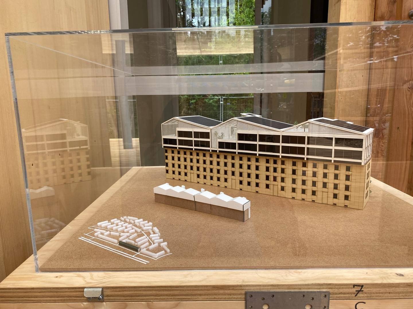 architectural model and parking garage at our HDU in Wuppertal