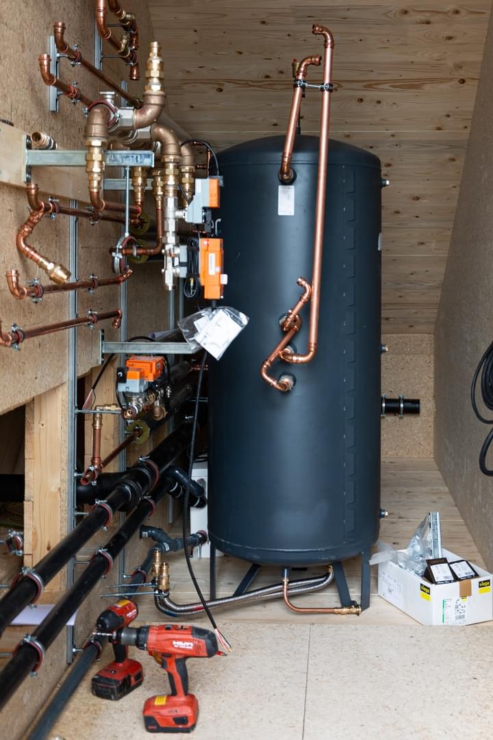 ventilation system, heating system and grey water treatment system