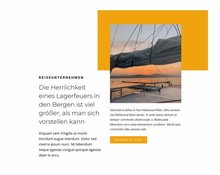 Segeln Website Builder-Vorlagen