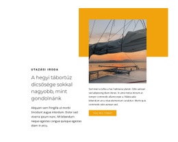 Vitorlássport Weboldal Tervezés