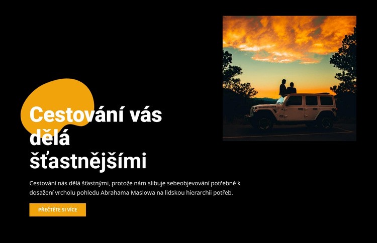 Cestování autem pro dva Téma WordPress