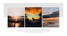 Landschappen Bij Zonsondergang - HTML Creator