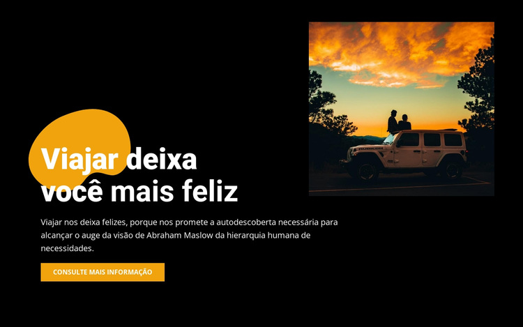 Viaje de carro para dois Tema WordPress