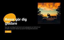 Res Med Bil För Två - Mall För En Sida