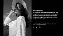 Summer Clothing Collection - Personal Website Template