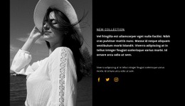Summer Clothing Collection - Drag & Drop Web Page Design