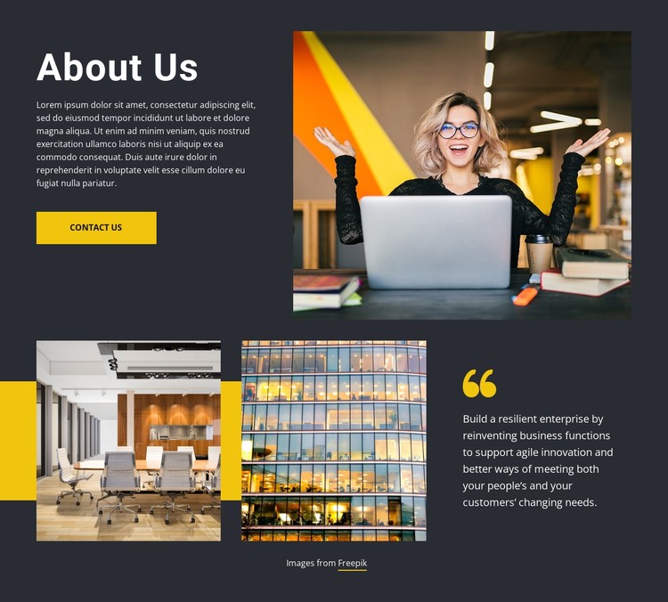 We care about our customers CSS Template