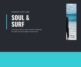 Soul & Surf Camp - Responsives Design