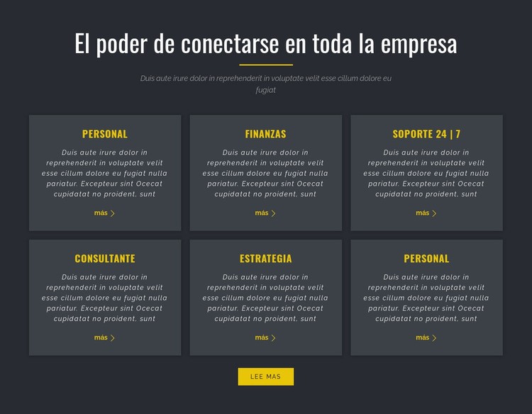  Poder de los negocios Creador de sitios web HTML