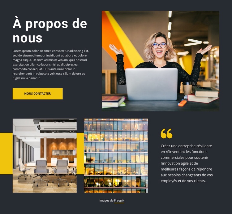 Nous nous soucions de nos clients Conception de site Web