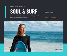 Modèle CSS Pour Camp Soul & Surf