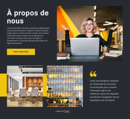 Nous Nous Soucions De Nos Clients : Modèle Simple D'Une Page