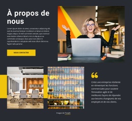 Nous Nous Soucions De Nos Clients - Page De Destination Réactive