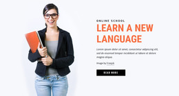 Learn A New Language - Functionality Homepage Design