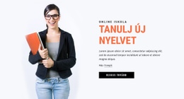 Tanulj Új Nyelvet - Reszponzív HTML-Sablon