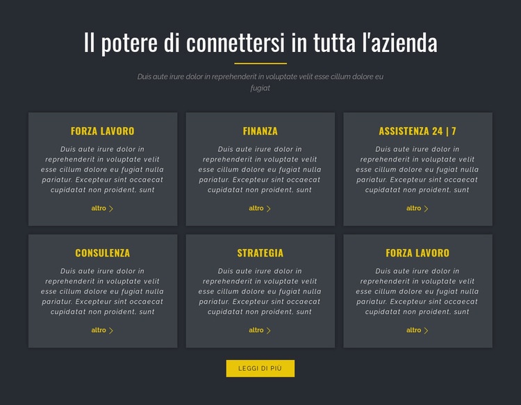  Potere del business Modelli di Website Builder