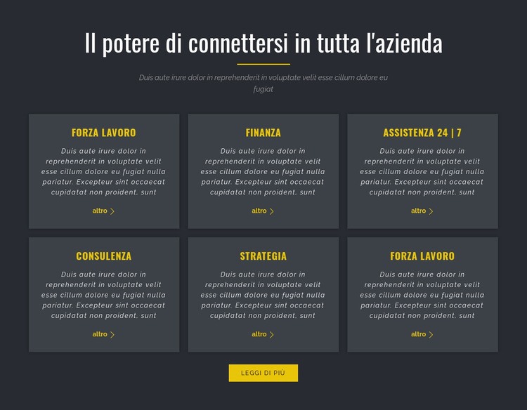  Potere del business Mockup del sito web