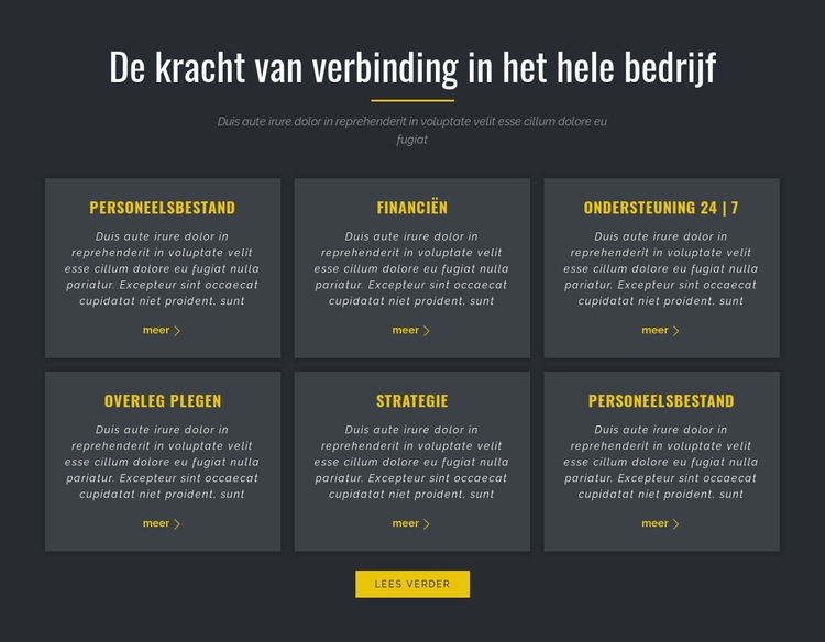  Kracht van zaken Website Builder-sjablonen