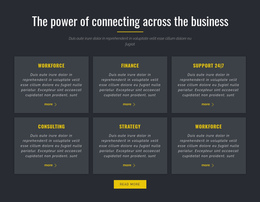 Power Of Business One Page Template