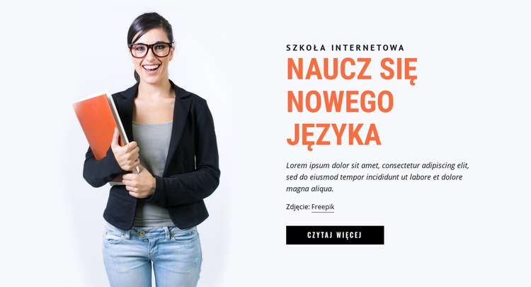 Nauczyć się nowego języka Kreator witryn internetowych HTML