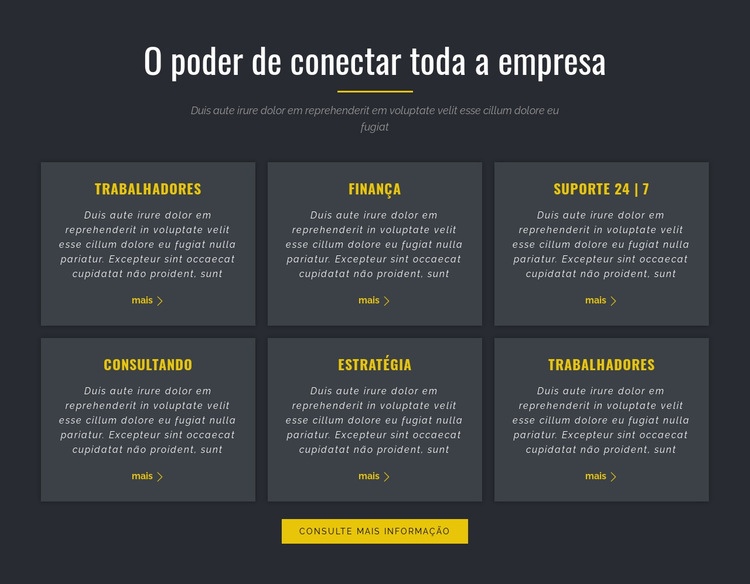  Poder dos Negócios Modelos de construtor de sites