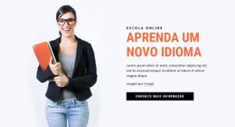 Aprenda Um Novo Idioma - Página De Destino Moderna