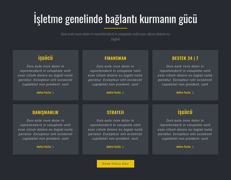  İşin Gücü HTML5 Şablonu