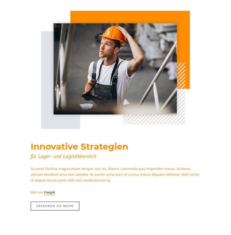 Innovative Strategien Website-Vorlage