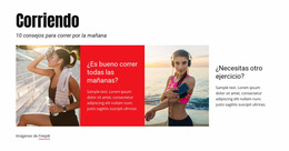 Plantilla Joomla Para Consejos Para Correr