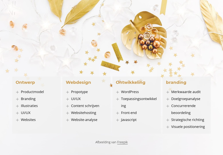 Wij maken digitale producten WordPress-thema