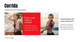 Design De Site Para Dicas De Corrida