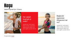 Koşu İpuçları - Duyarlı Web Sitesi Şablonu
