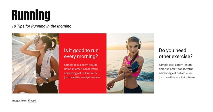 Running Tips Webflow Template Alternative