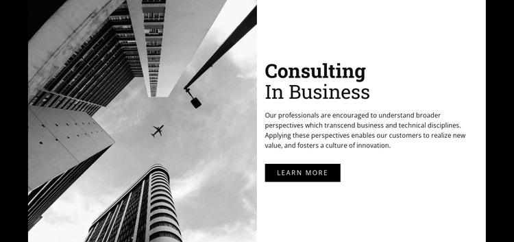 Consulting in business HTML Template