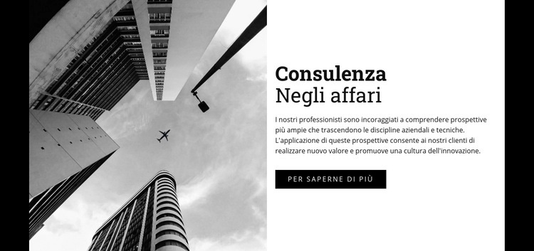 Consulenza negli affari Modello CSS