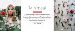 Bootstrap-HTML Voor Minimaal En Schoonheid