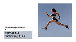 Nationale Run - Moderne Websjabloon