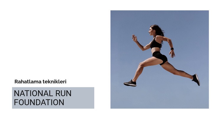 Ulusal koşu Açılış sayfası