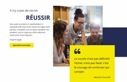 Il N'Y A Pas De Secret Pour Réussir - Page De Destination Pour N'Importe Quel Appareil