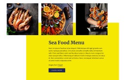 Sea Food Menu - Modern Html Code