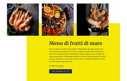 Menu Di Frutti Di Mare: Modello Completamente Reattivo