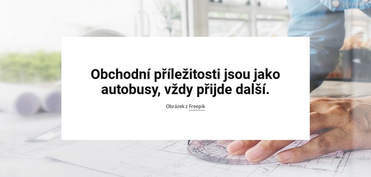 Obchodní příležitosti Šablona HTML