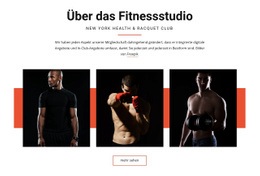 Über Das Fitnessstudio - Responsive Landingpage