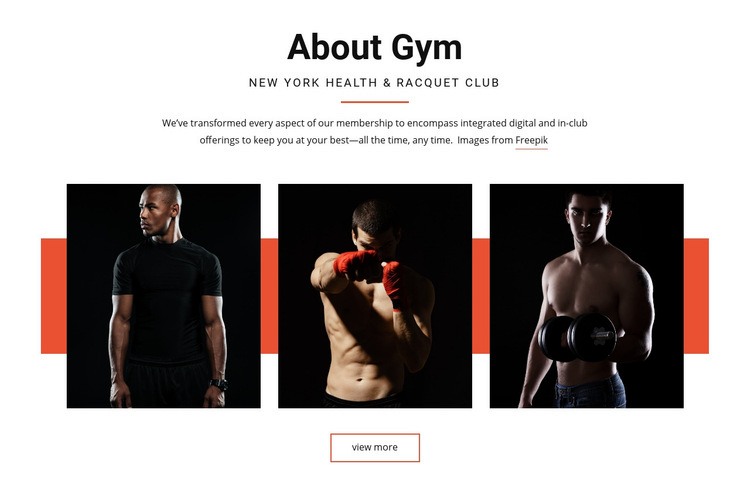 About Gym Elementor Template Alternative