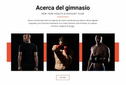 Acerca Del Gimnasio - Design HTML Page Online