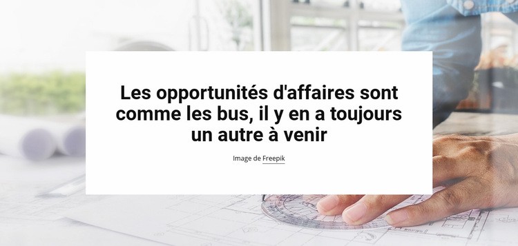 Opportunités professionnelles Conception de site Web