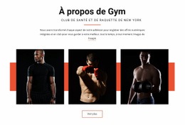 À Propos De Gym - Design HTML Page Online