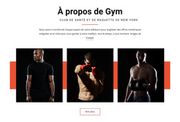 À Propos De Gym - Modèle HTML5 Réactif