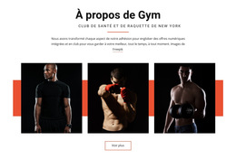 À Propos De Gym – Modèle De Conception De Site Web