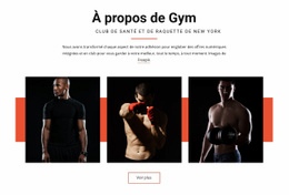 Générateur De Pages Pour À Propos De Gym